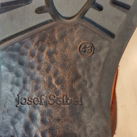 Josef Seibel Oscar 5 Derby Shoes Castagne Brown Two-Toned Leather Men EU 43 US 9 - Picture 13 of 14